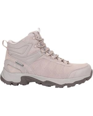 Mountain Warehouse Waterdichte Suède Wandelschoenen Voor - Grijs