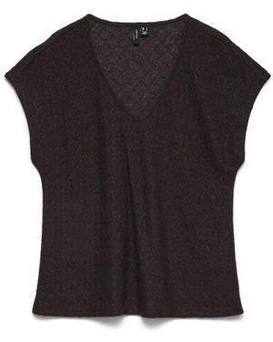 Vero Moda Vmmara Top Met V-Hals - Zwart