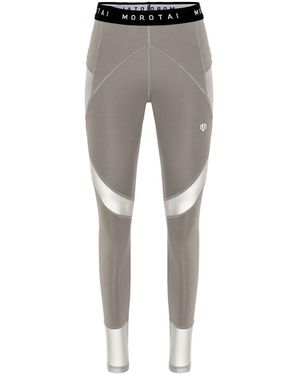 MOROTAI Mesh Performance Tights - Grijs