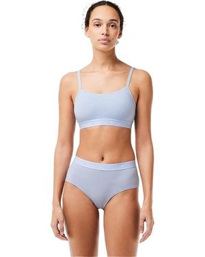 Lacoste Bralette Met Logo Voor - Blauw