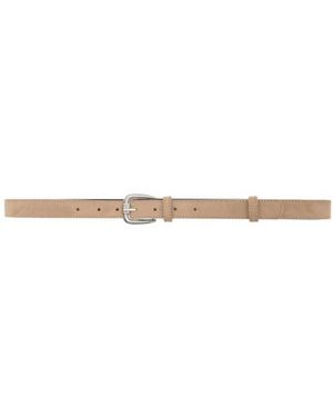 Grace & Mila Nomade Riem Zilveren Gesp - Wit