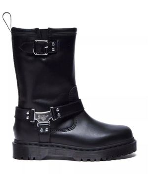 Dr. Martens Anistone Hi Biker Boot Biker Boots - Blauw