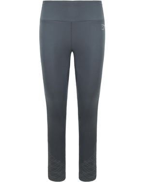 GYMSHARK Speed Charcoal Leggings - Blue