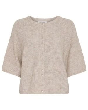 Moss Copenhagen Bondie Hope 2/4 Cardigan 19994 Oatmeal Melange - Naturel