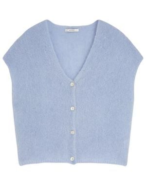 Summum Cardigan Sleevles Mohair Knit 7S7975-70058 - Blauw