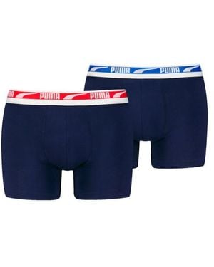 PUMA Multi Logo Boxer 2-Pack 701226392 Combo - Blauw