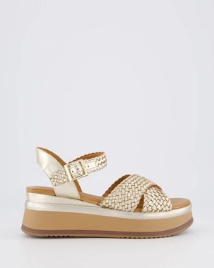 Gibaldi Braided Strap Sandaal - Naturel