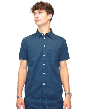 Solid Solid Overhemd - Blauw