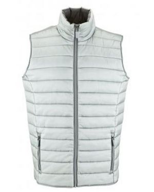 Sol's Wave Padded Water Repellent Bodywarmer/Gilet (Metal) - Blue