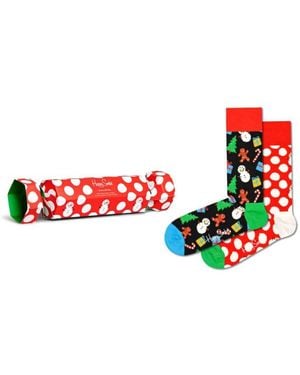 Happy Socks Candy Cane & Cocoa Gift Set - Rood