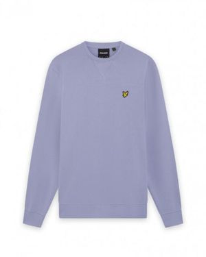 Lyle & Scott Lyle And Scott Ml424Vog Crew Neck Bubble Y128 Sweater - Paars