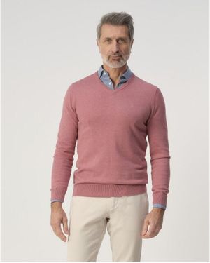 Campbell Trui V-Hals - Rood