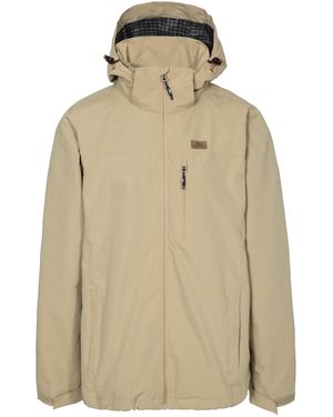 Trespass Weir Waterproof Jacket - Natural