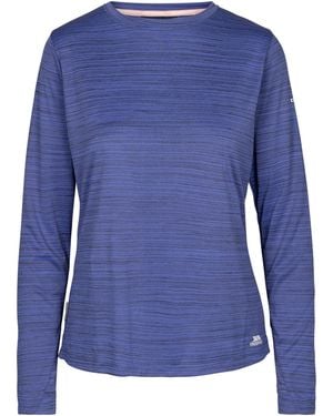 Trespass Ladies Nettil Long-Sleeved Active Top (Baja Marl) - Blue