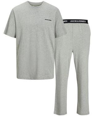 Jack & Jones Pyjamaset Jaceverest Licht - Grijs