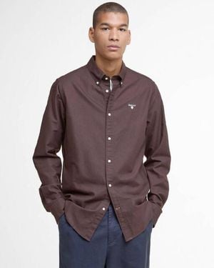 Barbour Overhemd Lange Mouw Msh5301 Oxtown Shi - Bruin