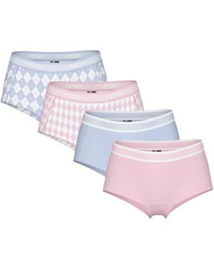 Pieces Hipster Pclogo 4-Pack Roze/Blauw - Paars