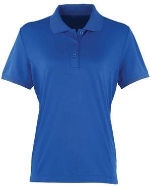 PREMIER Ladies Coolchecker Pique Polo Shirt (Royal) - Blue