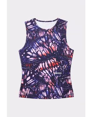 Stronger Signature Slim Tank Top Training Singlet - Blauw