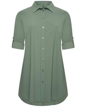 Plus Basics Blouse Lange Mouw 11 192 089 - Groen