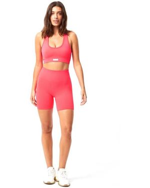 Björn Borg Björn Borg Studio Seamless Rib Shorts - Rood