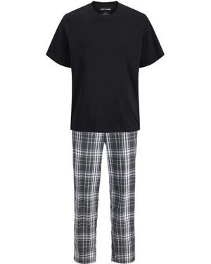 Jack & Jones Pyjamaset Giftbox Jacluca Geruit Zwart