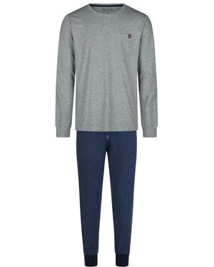 Phil & Co. Berlin Essential Pyjama Set Lang Grijs/Blauw