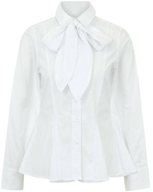co'couture Blouse Lange Mouw 500677 Poppycc - Wit