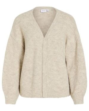 Vila Mpe Open Gebreid Vest - Naturel