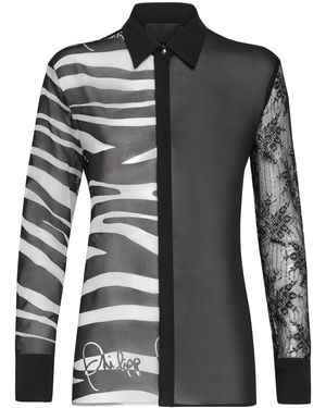 Philipp Plein Shirt Jungle - Zwart
