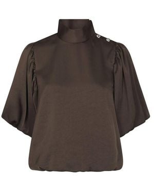 Neo Noir Blouse Lange Mouw 170396 Parisa - Bruin