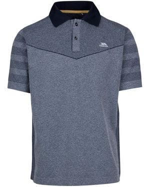 Trespass Nab Tp75 Active Polo Shirt Marl) - Blue