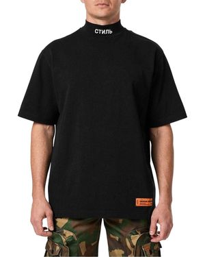 Heron Preston Ctmnb Jersey Oversized T-Shirt /Wit) - Zwart