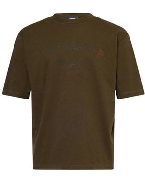 DSquared² Milano Logo Military T-Shirt Cotton - Green