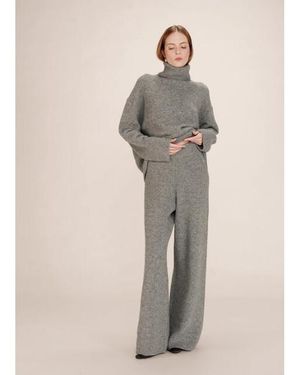 Grace & Mila Taxton Broek Wol - Naturel