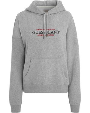 Guess Jeans Logo Oversized Hoodie - Grijs