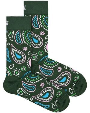 Happy Socks Novelty Paisley Design - Green