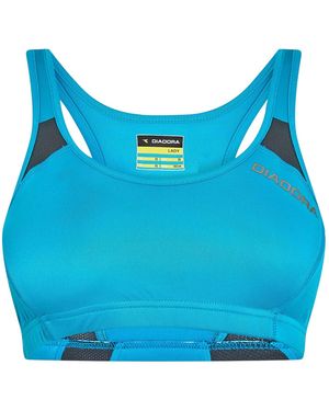 Diadora Sportbeha Met Ronde Hals (Fluorescerend) - Blauw