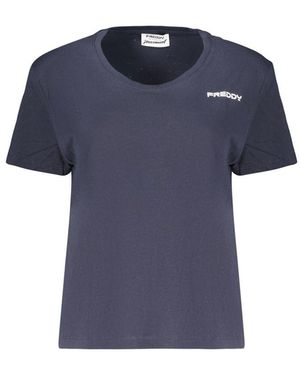 Freddy Katoenen T-Shirt - Blauw