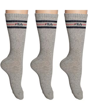 Fila Verpakking Van 3 Paar Lange Sportsocken Voor Mannen En Vrouwen F9092 - Grijs