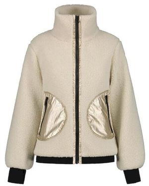 Luhta Iskoinen Fleece Sweater Met Rits - Naturel