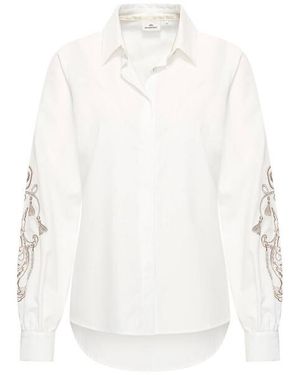 HV Polo Blouse Lange Mouw 0404103758 Zett - Wit