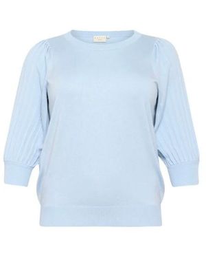 Kaffe Kcloni 3/4 Sl Knit Pullover - Blauw