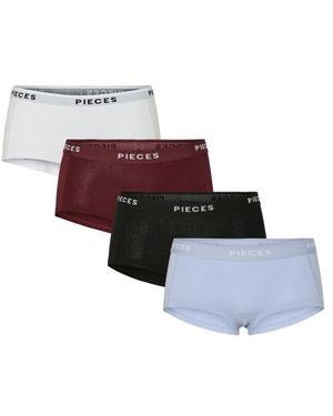 Pieces Hipster Pclogo 4-Pack Color - Rood