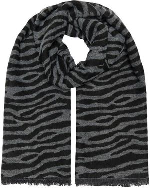 ONLY Onlmila Leo Woven Scarf Cc Medium Melange - Zwart