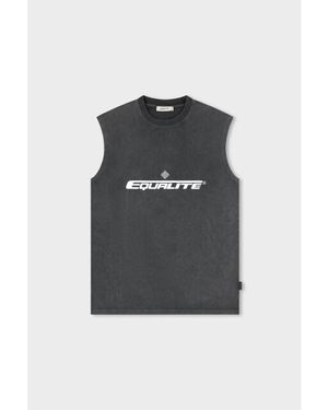 Equalite Adrenalin Tanktop Washed - Zwart