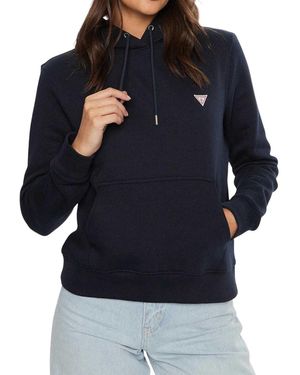 Guess Logo Hoodie (Marine) - Blauw