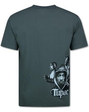 True Rise Oversized T-Shirt Tupac Shakur - Groen