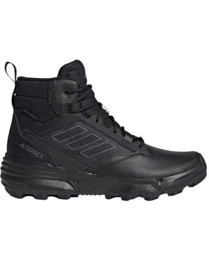 adidas Terrex Unity Leren Mid Cut Wandelschoenen - Zwart