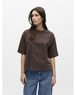 Object Objgima S/S Lo T-Shirt Noos - Bruin